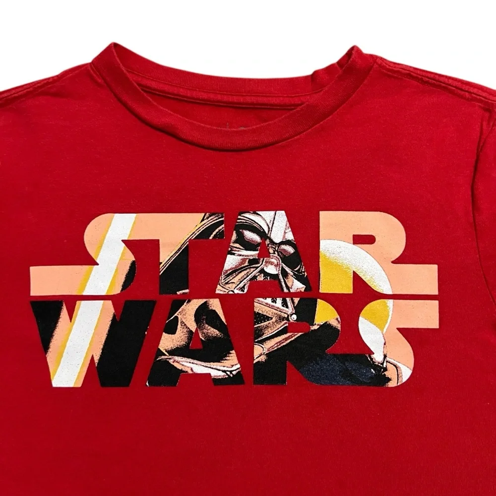 Gap Kids + Star Wars M (8) Red Graphic Tee Shirt